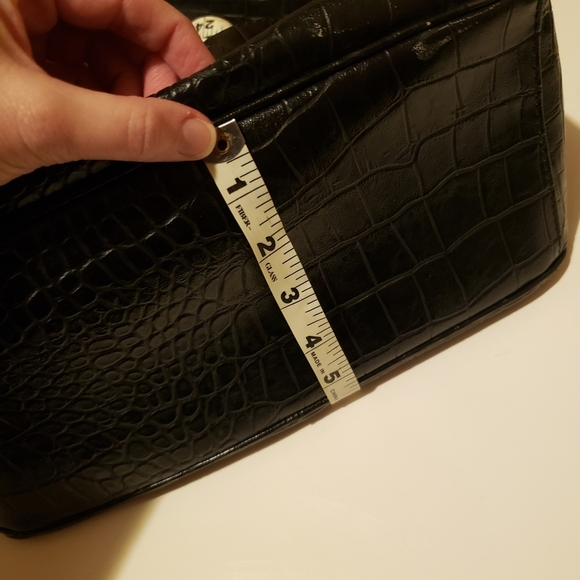 Claiborne Black Embossed Women's Bag - Picture 11 of 11